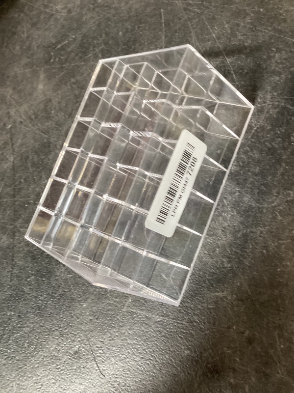 Photo 1 of KYHYFJMD Lipstick Organizer, 24 Slots Clear Cosmetic Display