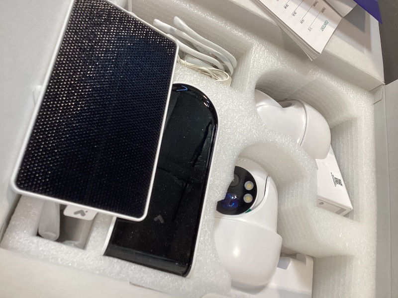 Photo 1 of ANSQUE Solar Security Cameras Wireless Outdoor Home System, 2 Cam-Kit