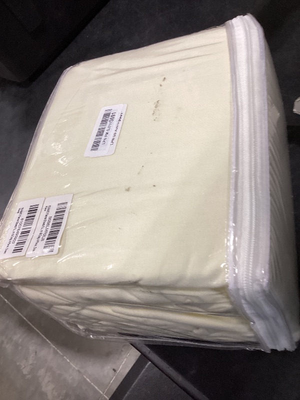 Photo 1 of RUVANTI 100% Cotton Flannel Sheet Set Full Size - Ivory