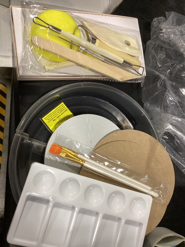 Photo 1 of Insnug Pottery Wheel Kit - Black, 6" Turntable, 2.2lb Clay