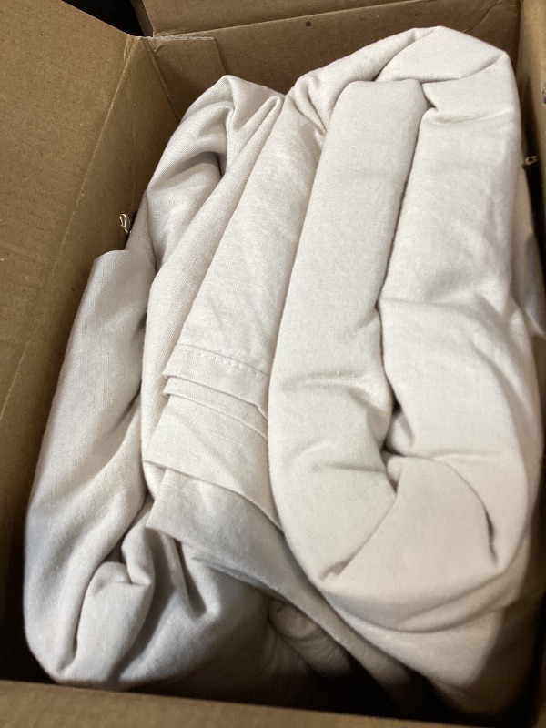 Photo 1 of SONORO KATE 100% French Linen King Sheet Set - Natural Flax