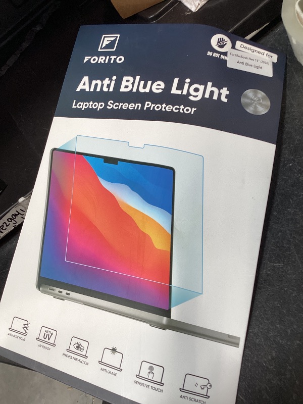 Photo 1 of F FORITO 2-Pack Anti Blue Light Matte Screen Protector Compatible with 2026 MacBook Neo 13 inch with A18 Pro Chip - Eye Protection Blue Light Blocking & Anti Glare Laptop Screen Protector