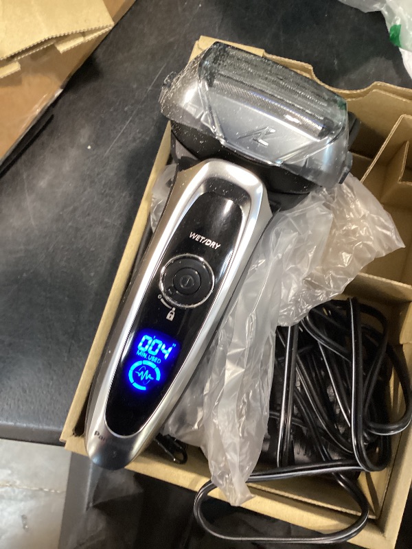 Photo 1 of Panasonic ARC5 Electric Razor for Men with Pop-Up Trimmer, Wet/Dry 5-Blade Electric Shaver with Intelligent Shave Sensor and Multi-Flex Pivoting Head, ES-LV65-S (Silver)
