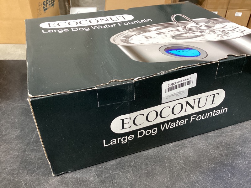 Photo 1 of ECOCONUT 3.4Gal Dog Water Fountain (Silver)