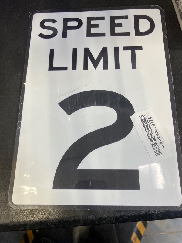 Photo 1 of MGFYFGHJ Speed Limit Sign Decor (8 x 11 Inch)