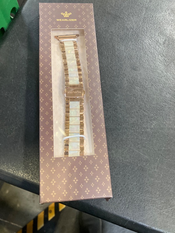 View 2 of Wearlizer Apple Watch Band 38/40/41/42mm Stainless Steel + Resin