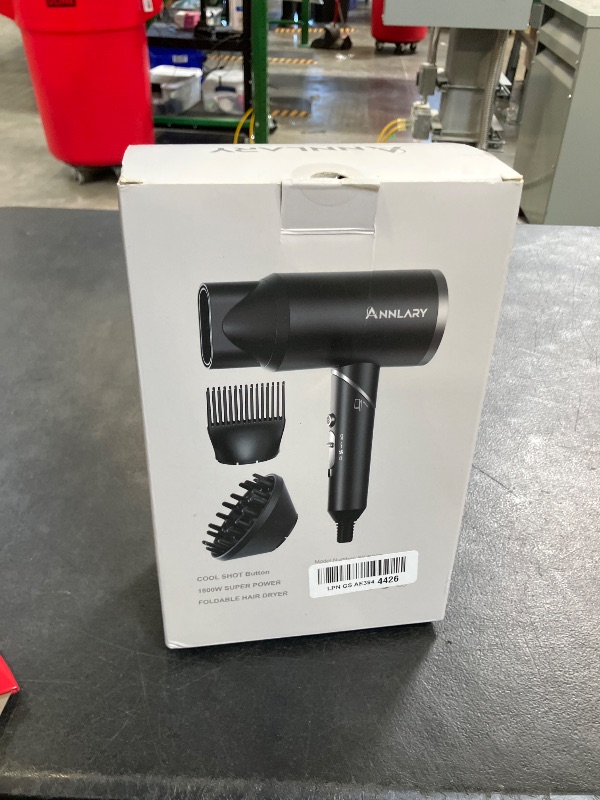 Photo 1 of ANNLARY 1800W Plasma Ionic Hair Dryer
