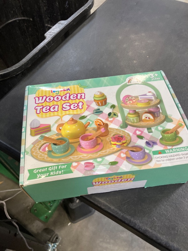 Photo 1 of Lonico Wooden Tea Party Set for Girls