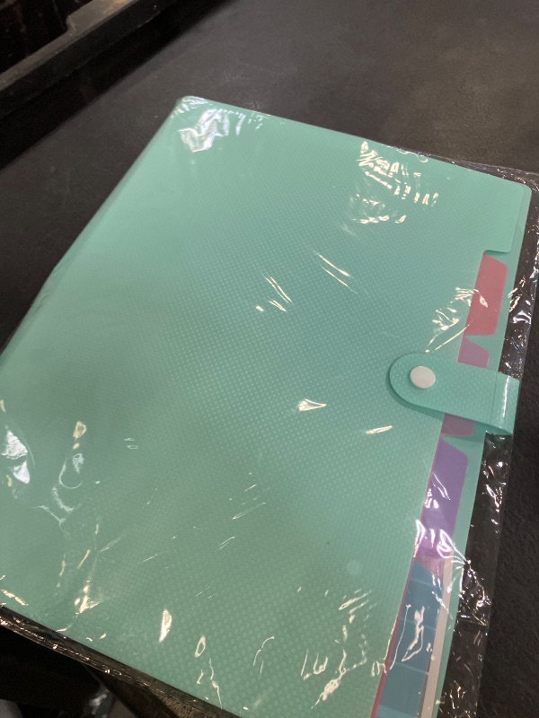 Photo 1 of Maimis Expanding File Folder, 5 Pocket, Letter Size, Green