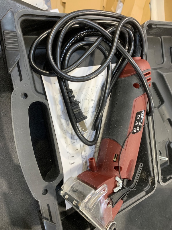 Photo 1 of Multifunction Corded Mini Circular Saw Machine Set, 400W High Powered cordless circular saw Machine, Professional Compact Rotorazer Saw for Cut Drywall,Tile, Metal