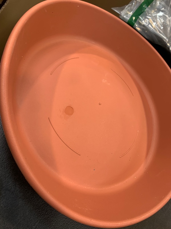 View 2 of The HC Companies Round Classic Saucer, 14", Clay