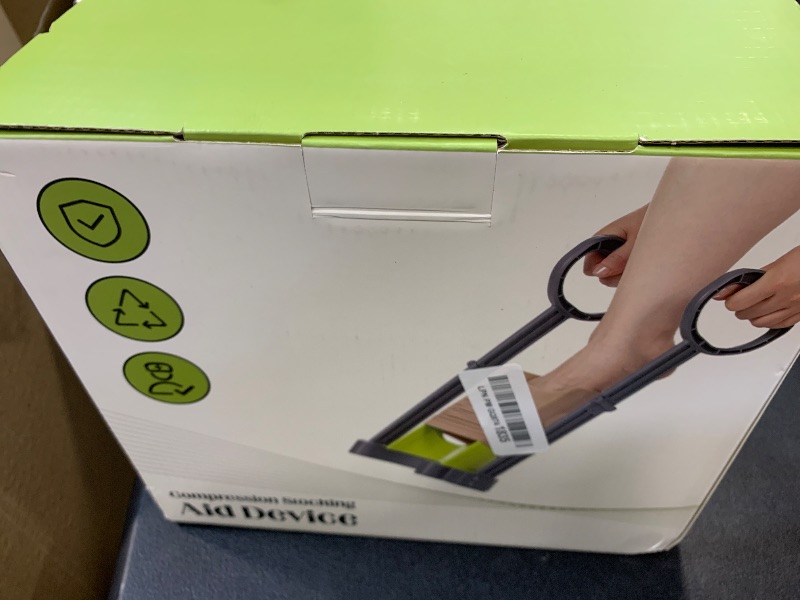 Photo 1 of Compression Sock Aid Device - Sock Aids for Compression Stocking - Helper Device for Putting on Hosiery -with Replaceable Dressing Stick