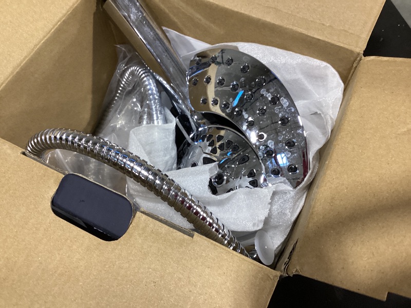 Photo 1 of INAVAMZ Shower Head with Handheld High Pressure: Hand Held Shower Head & Rain Shower Head 2-IN-1 Shower Head with 59" Rotatable Stainless Steel Hose, Shower Trim Systems, Sliver Round 2.5 GPM