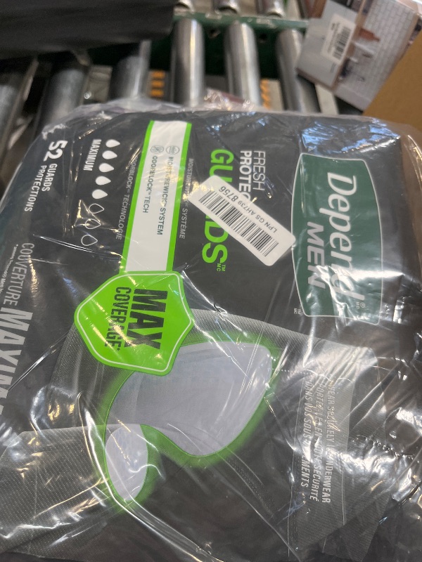 Photo 1 of Depend Guards Incontinence Pads for Men, Maximum Absorbency, 52 Count, Packaging May Vary