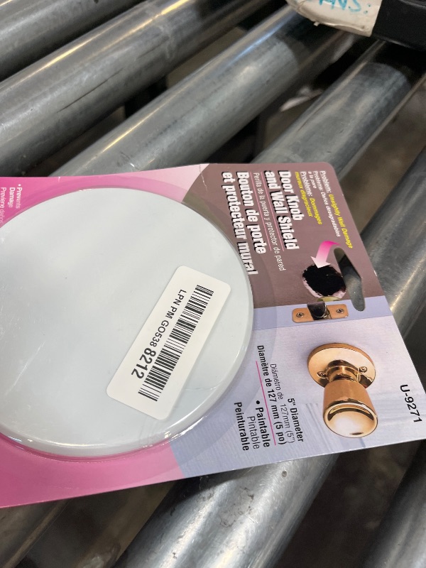 Photo 1 of Prime-Line U 9271 Wall Protector, 5 In., Smooth Surface, Rigid Vinyl, White (Single Pack)
