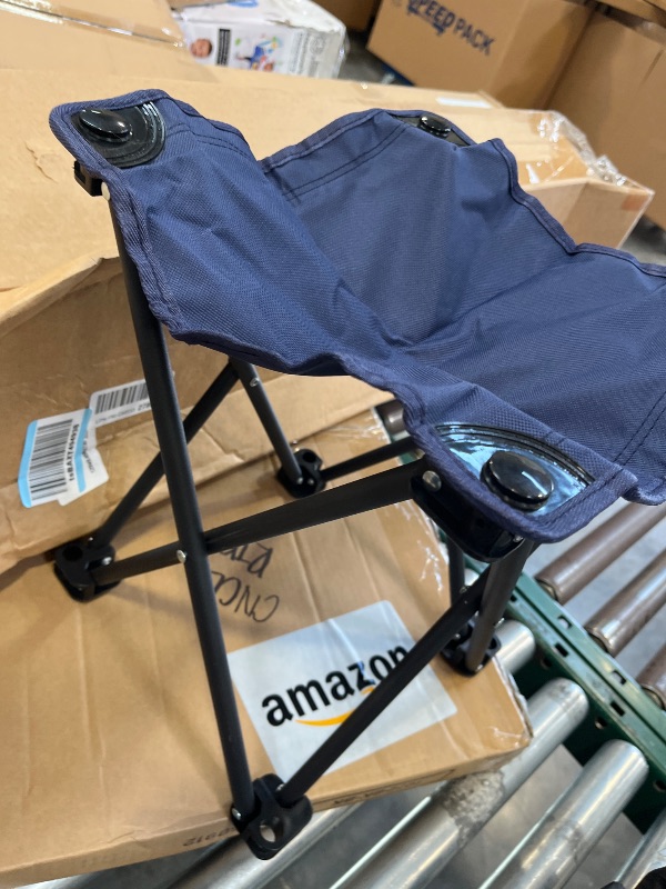 Photo 1 of Opliy Camping Stool, Folding Small Chair Portable Camp Stool for Camping Fishing Hiking Gardening and Beach, Camping Seat with Carry Bag (Blue)