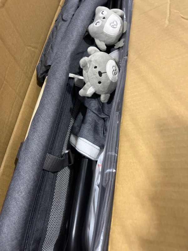 Photo 1 of BabyBond Portable Baby Changing Table with 2 Storage Baskets (Grey)