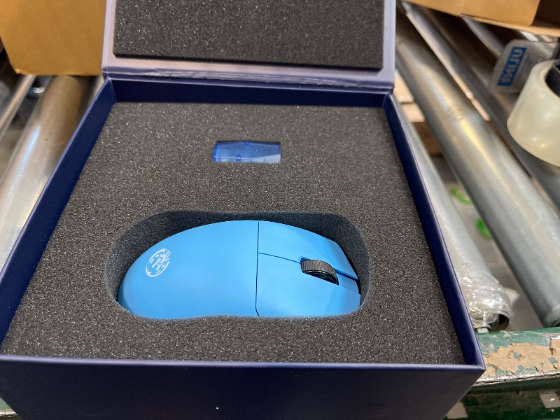 Photo 1 of ATK Blazing Sky F1 V2 Extreme Wireless Gaming Mouse, PAW3950 Ultra Sensor, DPI up to 42,000, 38g Lightweight, 8K Polling, 80 Hr Battery Life, All-New Nano Coating, Dual-Mode 2.4G/Wired - Blue
