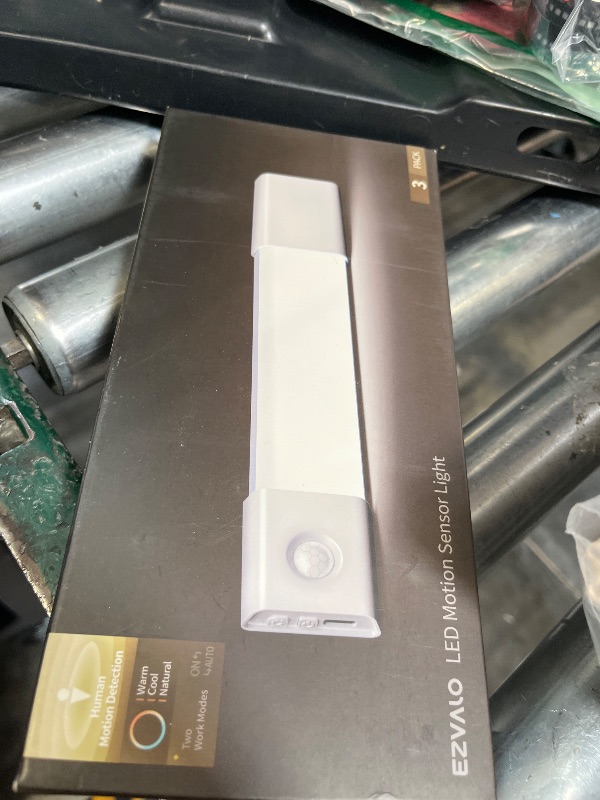 Photo 1 of EZVALO 3 Pack 8” Motion Sensor Light Indoor Rechargeable, Stick on Under Cabinet Lighting Wireless, 30 LEDs Closet Light, Dimmable, 3 Color Temps, Counter Lights for Wardrobe, Pantry, Bedroom, Kitchen