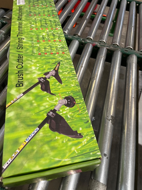 Photo 1 of Brush Cutter Attachment/Flexible Straight Shaft Trimmer Attachment Fits for Attachment Capable Units from Ryobi,Greenworks, Remington, Craftsman, Kobalt and Most Other Major Brands.