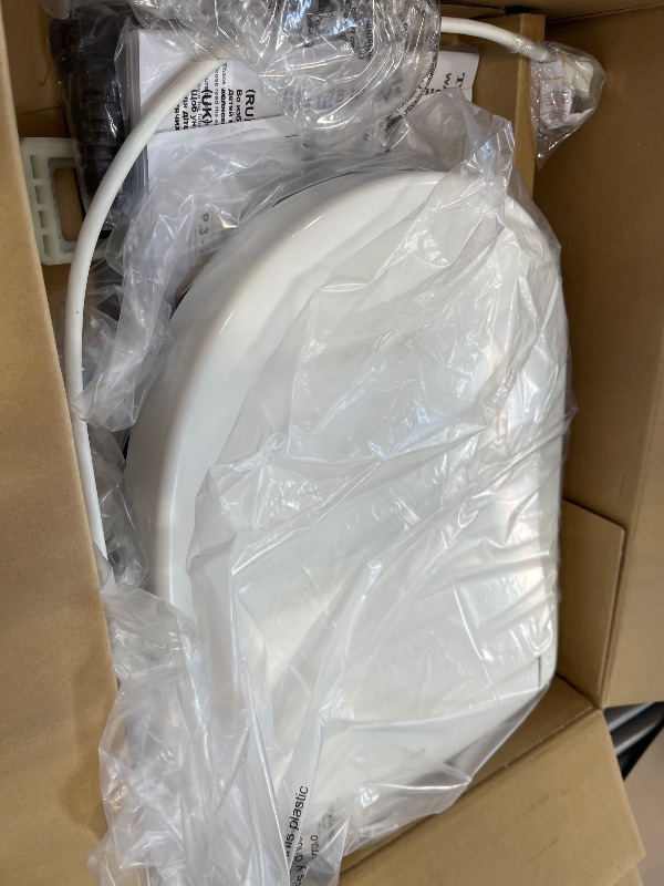 Photo 1 of TOTO® WASHLET® S5 Electronic Bidet Toilet Seat with Instantaneous Water Heating, PREMIST and EWATER+ Wand Cleaning, Round, Cotton White - SW3445#01