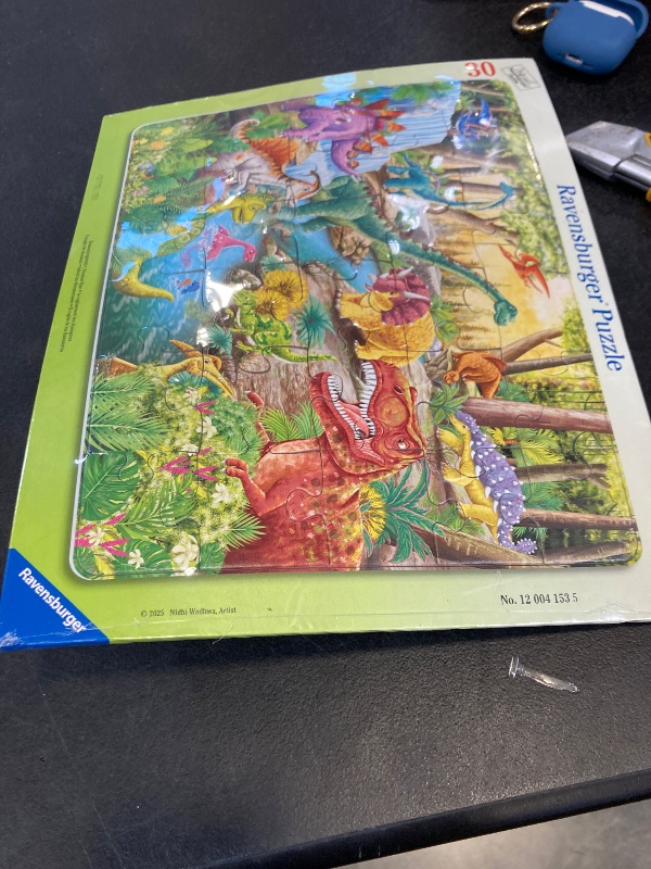Photo 1 of Ravensburger - Dinosaur Roar - 24 Piece Frame Jigsaw Puzzle - Friendly Dino Characters in a Bright Prehistoric Landscape - Easy Pieces for Little Hands - Screen?Free Fun - Children Age 4+