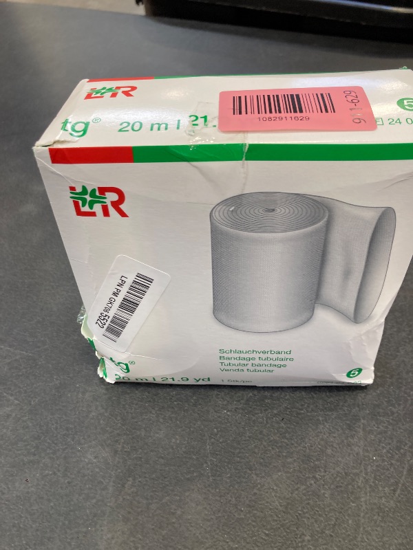 Photo 1 of Lohmann & Rauscher TG Tubular Net Bandage – 20?m Roll, Seamless Tubular Stockinette for Wound Dressing Under Casts and Compression Therapy, REF 24003