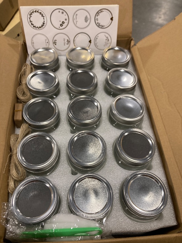 Photo 1 of STARSIDE 8oz Glass Mason Jars 30-Pack with Airtight Split Lids and Bands