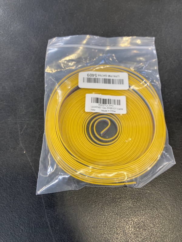 Photo 1 of LEDENET 22AWG 6 pin 33FT 10M RGBWW LED Strips Flexible Electrical Wire Extension Plat Cable Conductor Cords Line for 6 Color 3528 5050 RGBCCT LED Strip Lights