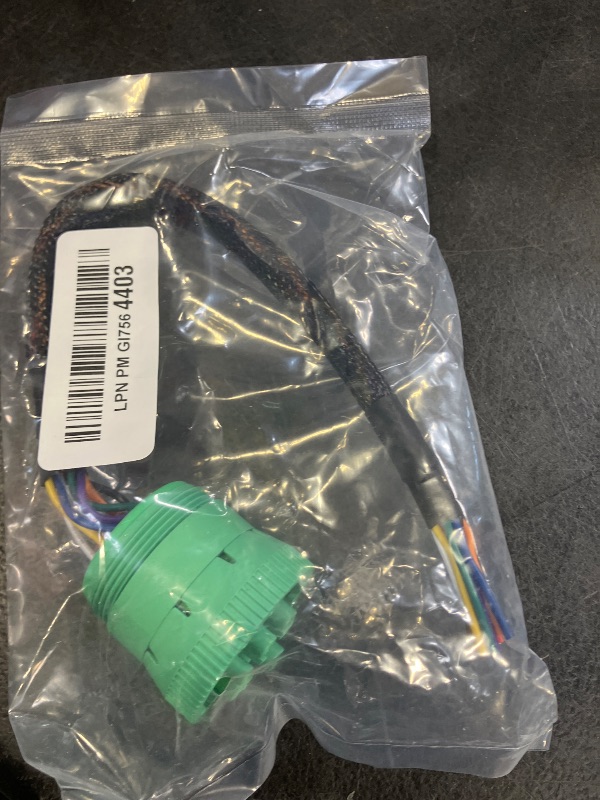 Photo 1 of Green 9 P j1939 Pigtail Cable 9PIn Male to Open End Pigtail Cable