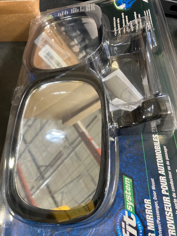 Photo 1 of Fit System 1600B Black Universal Dual Sport Mirror - Twin Pack