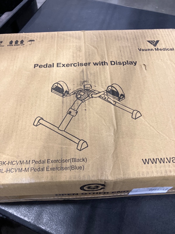 Photo 1 of Vaunn Under Desk Bike Pedal Exerciser Ergometer with LCD Display – Mini Pedal Exerciser for Arm & Leg Workout, Folding Desk Cycle for Home Office, Physical Therapy & Low Impact Cardio