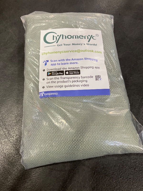 Photo 1 of Chyhomenyc 2 Panels Short Kitchen Tiers Half Window Semi Sheer Curtains 24 Inch Length for Kitchen Bathroom Small Windows, Faux Linen Slub Textured Cafe Curtains, Sage Green, Each 30x24 Inch
