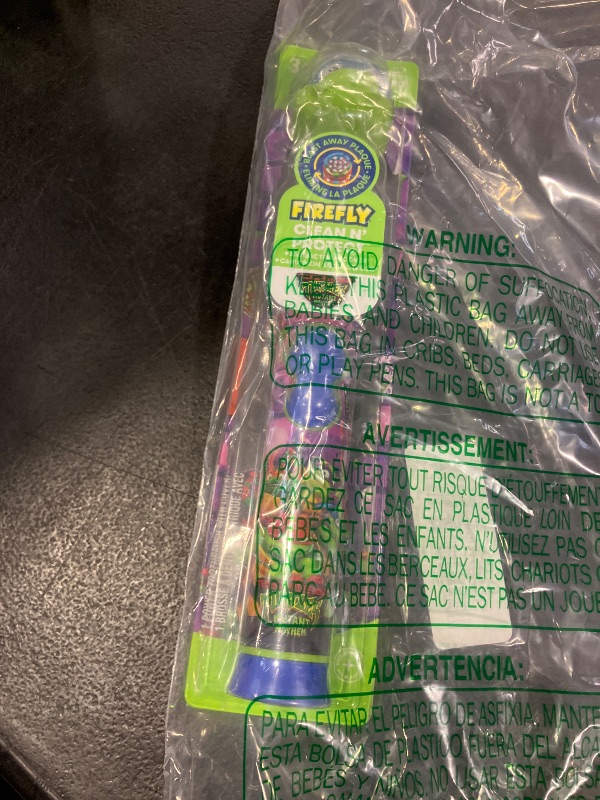 Photo 1 of FIREFLY Clean N' Protect Teenage Mutant Ninja Turtles Power Toothbrush with 3D Character Cover, Soft Bristles, Battery Included, Ages 3+, 1+1