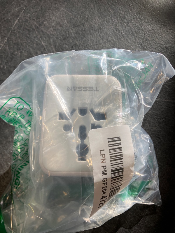 Photo 1 of TESSAN Universal Travel Adapter 28W, International Power Adapter with 3 USB C 2 USB A Charging Ports, Worldwide Plug Adaptor for US to European UK Italy Ireland New Zealand (Type C G A I)