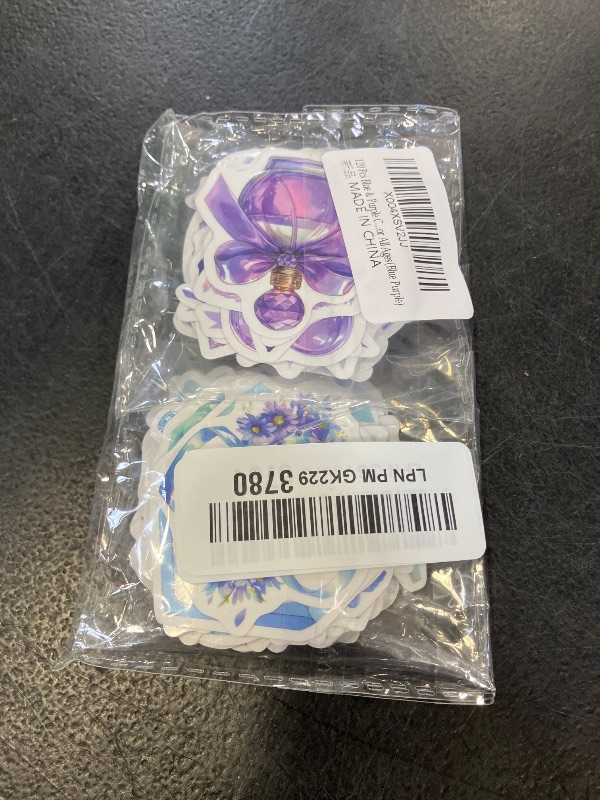 Photo 1 of 120 Pcs Blue & Purple Coquette Stickers