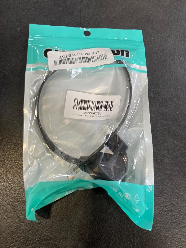 Photo 1 of GINTOOYUN 6P6C Extension Cable with Cap RJ12 Crystal Head Cable Male to Female with Dust Cover Black 35CM