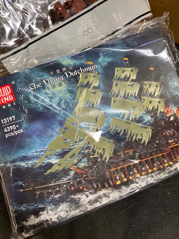 Photo 1 of Mould King Large Pirates Ship Model Building Blocks Kits, MOC Dutchman Building Block Pirate Ship Construction Set to Build, Toys Gift for Age 14+/Adult Collections Enthusiasts (4364+Pieces)