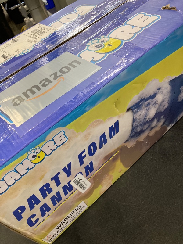 Photo 1 of Party Foam Cannon, Foam Machine for Party, 3 Modes Detachable Front Barrel Adjustable Wind Speed, Foam Making Machine for Garden Backyard Pool Indoor