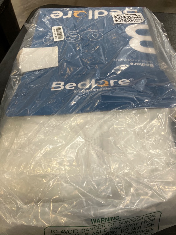 Photo 1 of BEDLORE Waterproof Mattress Protector, King Size Noiseless Mattress Pad with Deep Pocket Fitted Up to 6-18 inches, Soft Noiseless Bed Mattress Cover Washable for Home, Bedroom, Hotel (White)