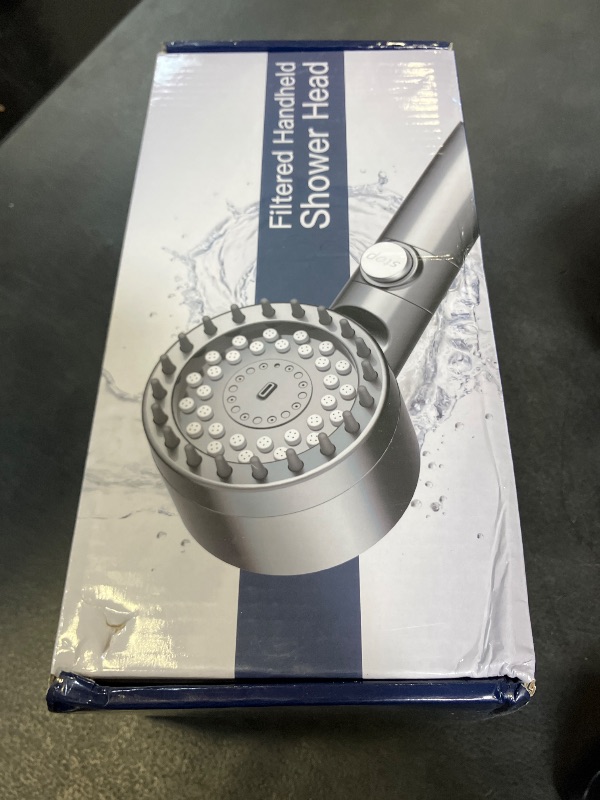 Photo 1 of FEELSO Filtered Shower Head with Handheld, High Pressure 4 Spray Showerhead with Filters & Upgraded Anti-clog Nozzles for Hard Water -Remove Chlorine, Reduce Dry Itchy Skin -ON/OFF Switch for Pet Bath