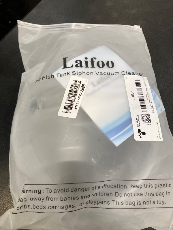 Photo 1 of Laifoo 7ft Aquarium Siphon Vacuum Cleaner for Fish Tank Cleaning Gravel & Sand
