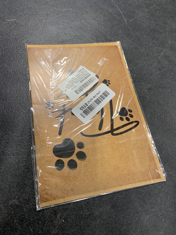 Photo 1 of Colorful Paw Print Thank You Greeting Card for Pet Lovers and Owners