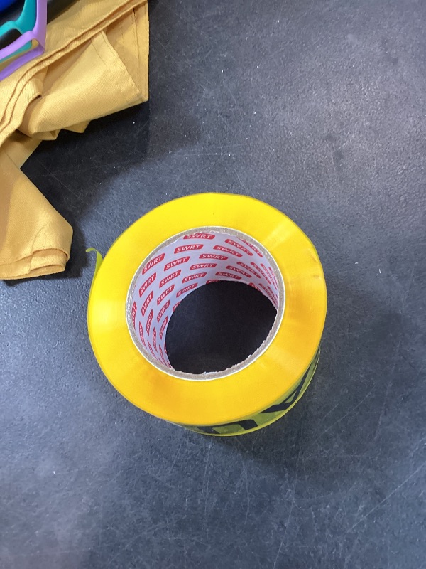 Photo 1 of SWRT 1 Roll Premium Yellow Caution Tape, 3 Inch x 1000FT Halloween Decor