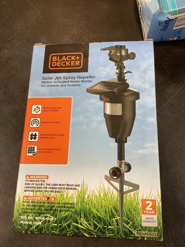Photo 1 of Cat Repellent Outdoor- Squirrel Deterrent Solar- Dog Repellent- Raccoon Deterrent Solar Motion-Activated Water Blaster Jet Spray Scare Away Deer, Rabbits, Birds & Other Animals