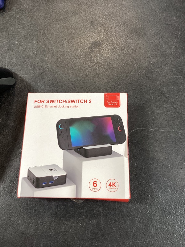 Photo 1 of MVIIOE Switch 2 Dock for Nintendo Switch 2/OLED/Original Switch, Upgraded Docking Station with Ethernet, HDMI 2.0 4K 60Hz, 3 USB & PD Fast Charge, YouTube Supported