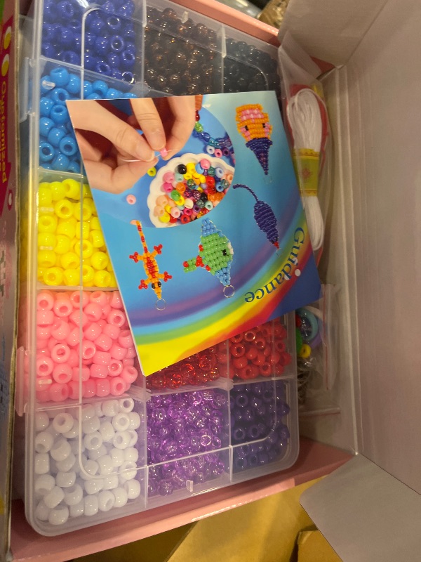 Photo 1 of 4500+PCS Pony Beads Kit Keychain Making Kits for Crafts,Beads Pets for Beginners,15 Colors Kandi Beads Bulk for Jewelry Making Friendship Bracelet,Animal Kit DIY Gifts with Attractive Packaging