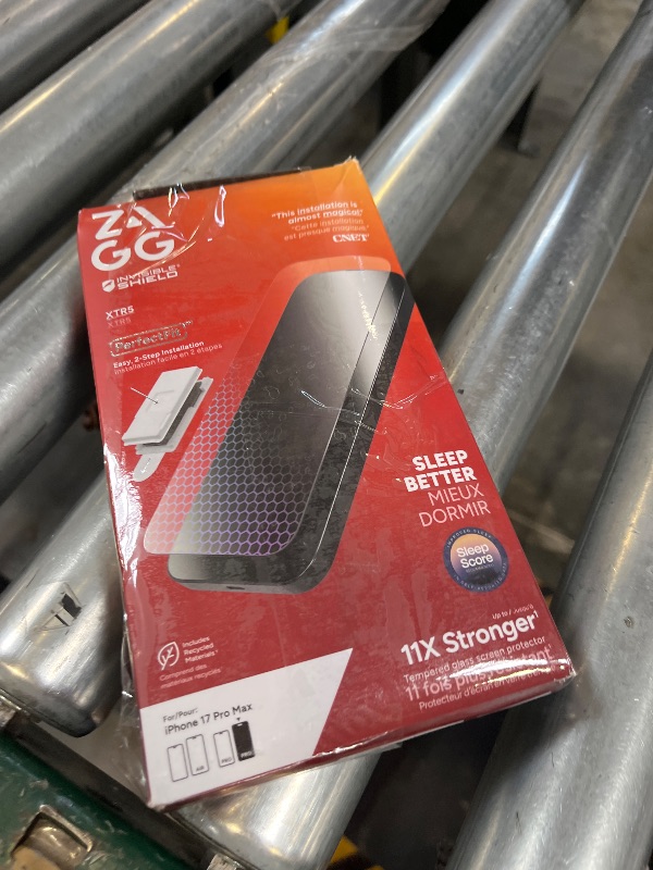 Photo 1 of ZAGG XTR5 Screen Protector for iPhone 17 Pro Max - Glass, Blue Light Protection, 11X Stronger, Eyesafe CPF60 Tech, Anti-reflective Tech, Vibrant Color & Touch Sensitive Tempered Glass, Easy To Install