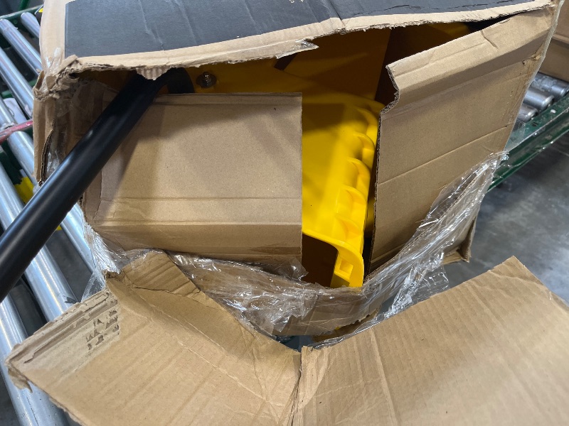 Photo 1 of 26 qt Mop Bucket Combo - Side Press Wringer, Polyethylene, Yellow