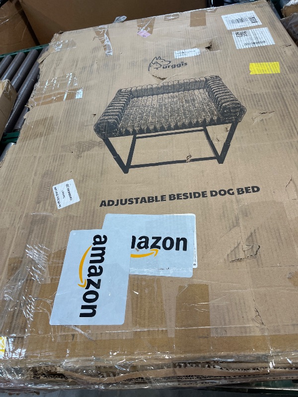 Photo 1 of Bedside Dog Bed, Adjustable Height Elevated Lounge Dog Bed for Large Dogs